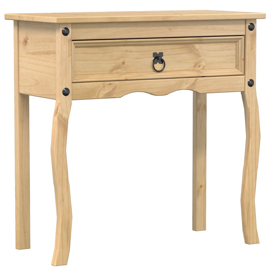 Mesa consola - mesa de entrada corona 73x35x73 cm madeira de pinho maciça