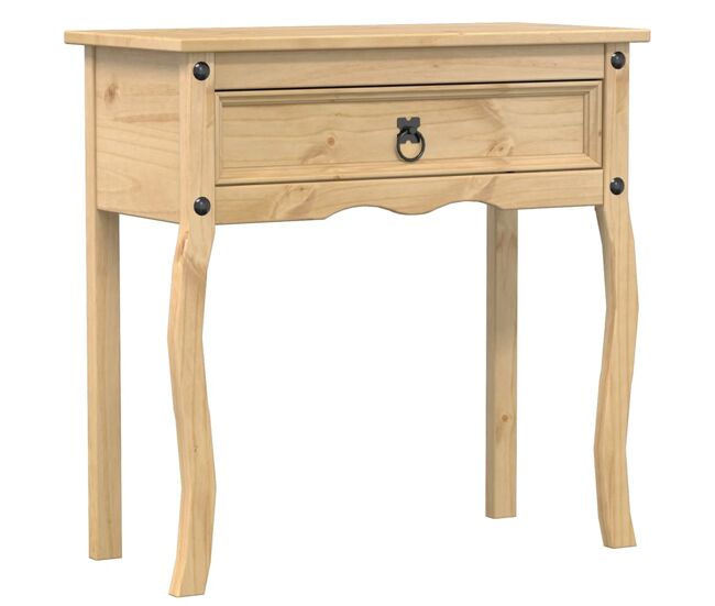 Mesa consola - mesa de entrada corona 73x35x73 cm madeira de pinho maciça