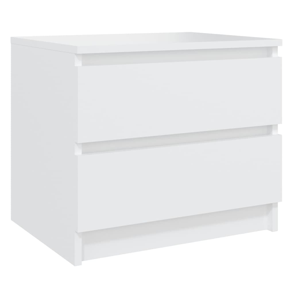 Mesa de cabeceira - mesinha de cabeceira 50x39x43,5 cm derivados de madeira branco