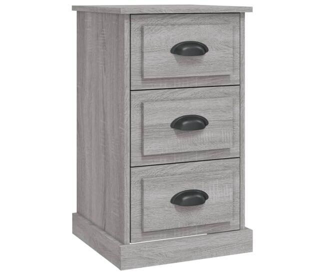 Mesa de cabeceira - mesinha de cabeceira 39x39x67 cm derivados madeira cinzento sonoma