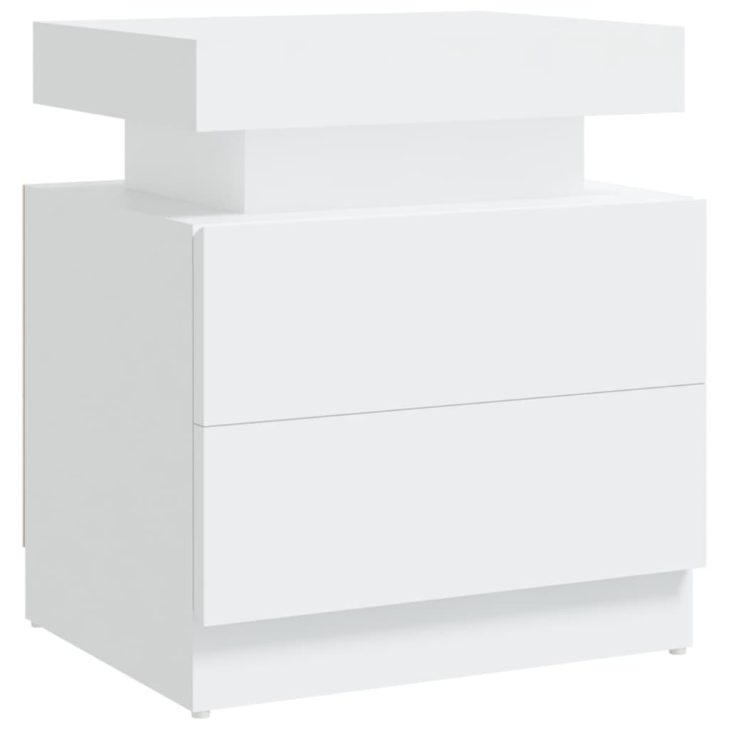 Mesa de cabeceira - mesinha de cabeceira derivados de madeira branco