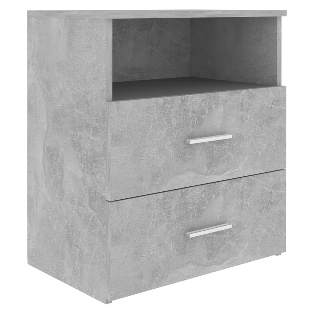 Mesa de cabeceira - mesinha de cabeceira 50x32x60 cm cinzento-cimento