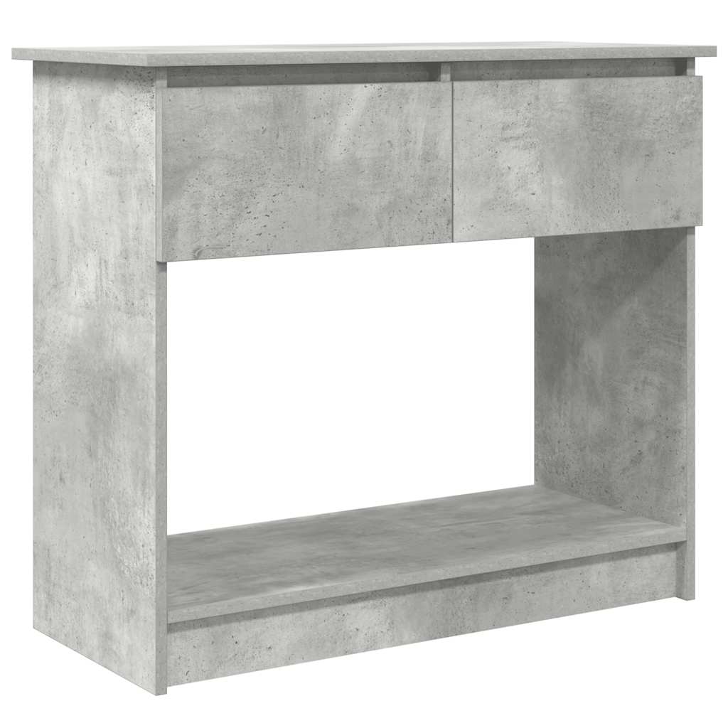 Mesa consola - mesa de entrada com gavetas 85,5x38,5x74,5 cm cinzento cimento