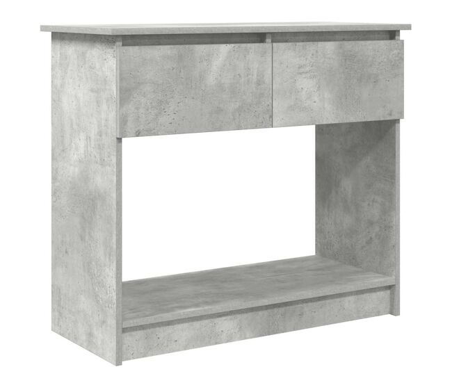 Mesa consola - mesa de entrada com gavetas 85,5x38,5x74,5 cm cinzento cimento