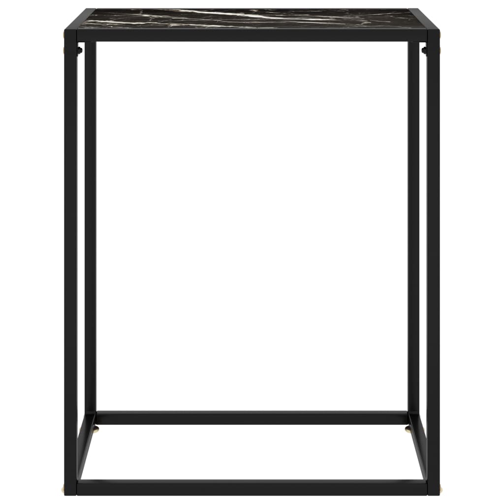 Mesa consola - mesa de entrada 60x35x75 cm vidro temperado preto