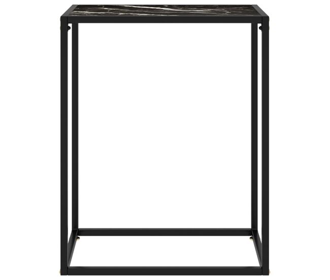 Mesa consola - mesa de entrada 60x35x75 cm vidro temperado preto