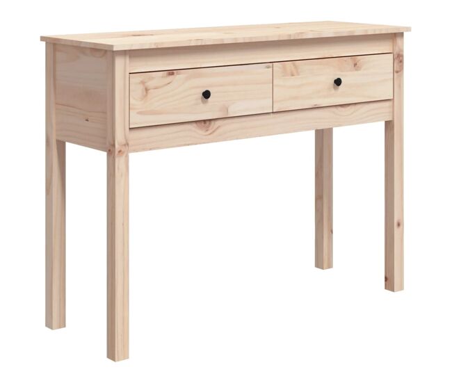 Mesa consola - mesa de entrada 100x35x75 cm madeira de pinho maciço