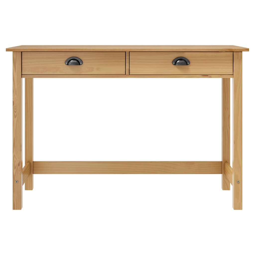 Mesa consola - mesa de entrada hill c/ 2 gavetas 110x45x74 cm pinho maciço