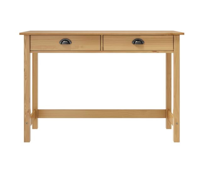 Mesa consola - mesa de entrada hill c/ 2 gavetas 110x45x74 cm pinho maciço