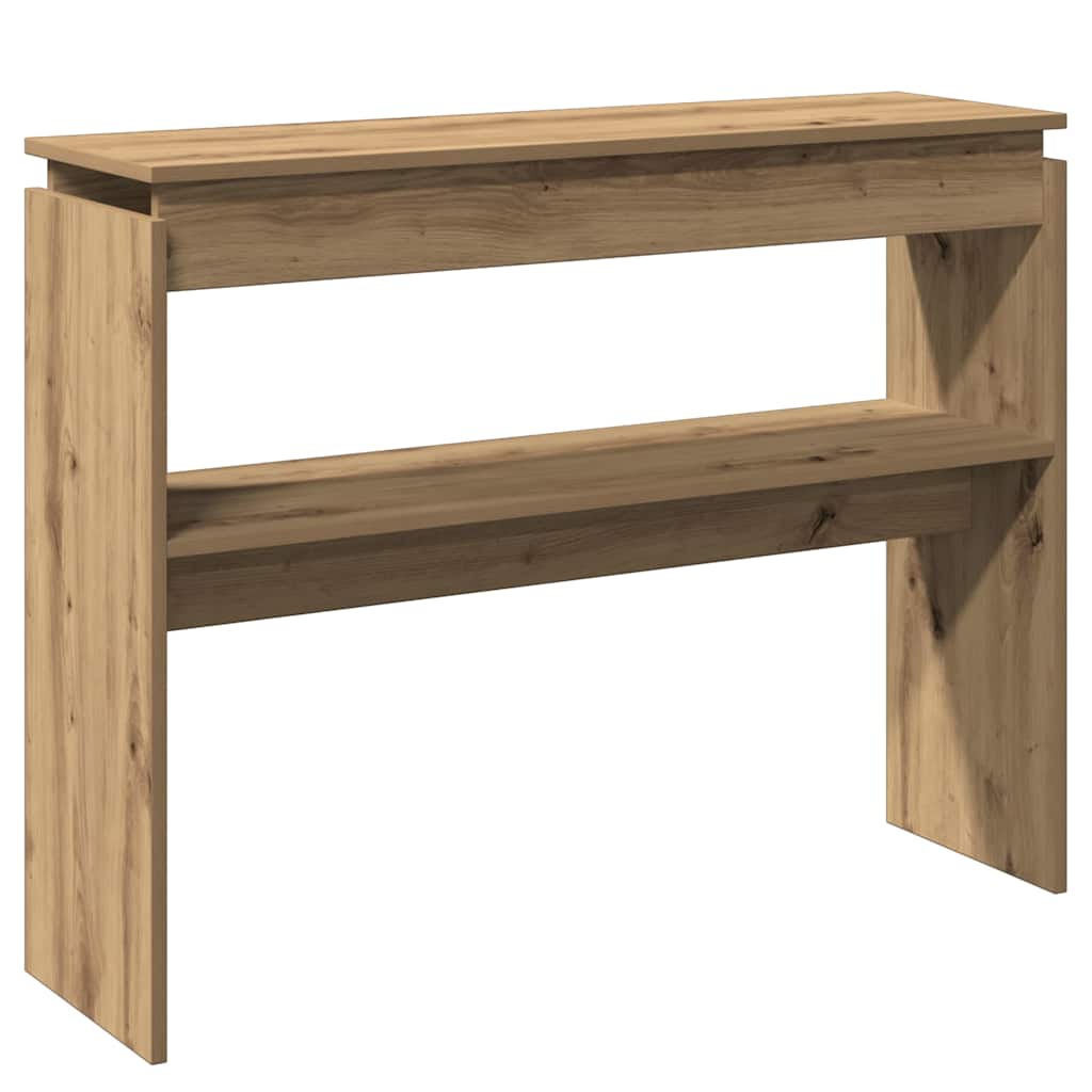 Mesa consola - mesa de entrada 102x30x80 cm derivados madeira carvalho artisiano
