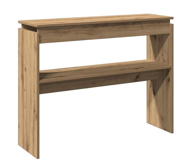 Mesa consola - mesa de entrada 102x30x80 cm derivados madeira carvalho artisiano