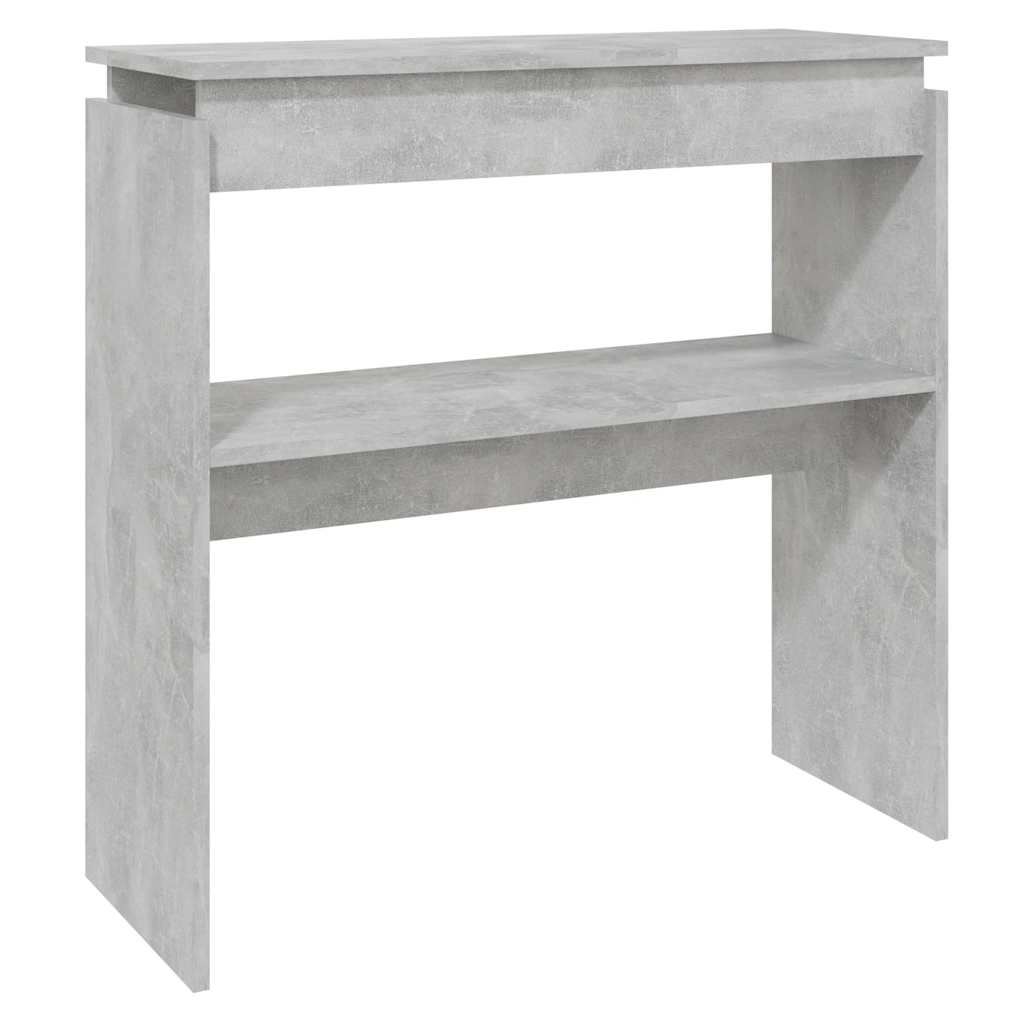 Mesa consola - mesa de entrada 80x30x80 cm derivados de madeira cinzento cimento