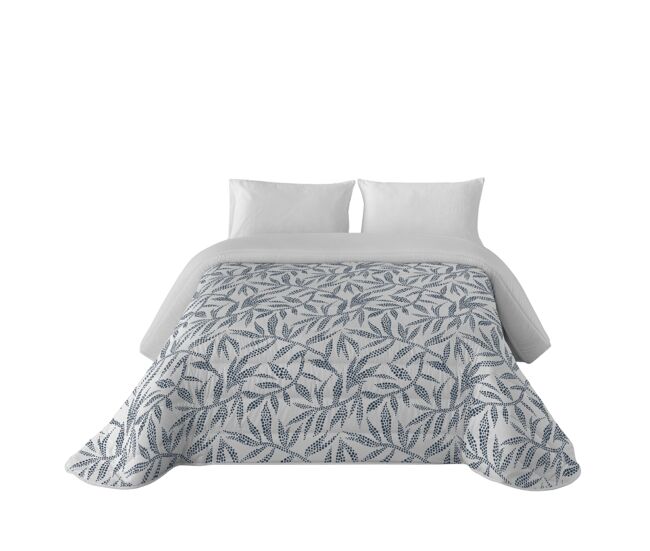 Sandal - edredom nórdico estampado - ótimo conforto e acolchoamento extra macio - peso 300 gramas com toque de pena - cama 90 - wakia blue
