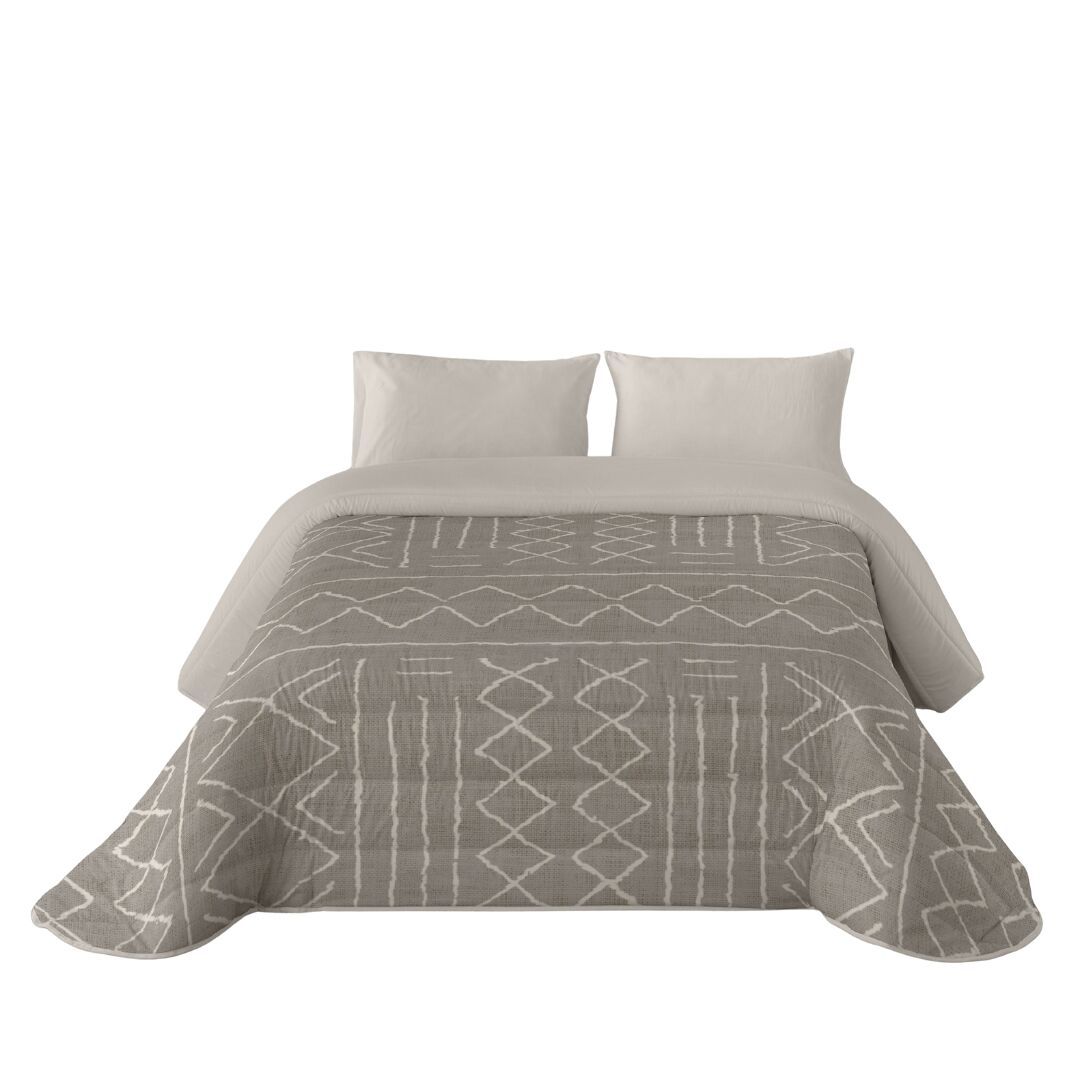 Sandal - edredom nórdico estampado - ótimo conforto e acolchoamento extra macio - peso 300 gramas com toque de pena - cama 180 - linho nauek