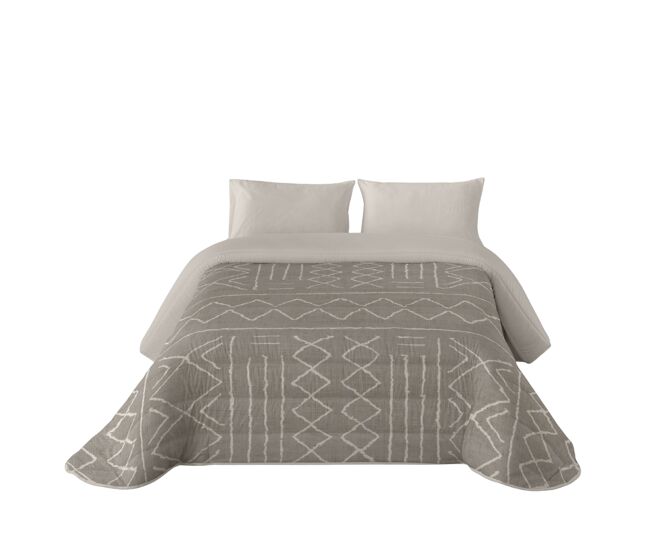 Sandal - edredom nórdico estampado - ótimo conforto e acolchoamento extra macio - peso 300 gramas com toque de pena - cama 180 - linho nauek