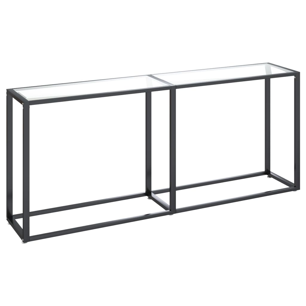 Mesa consola - mesa de entrada transparente 180x35x75,5 cm vidro temperado