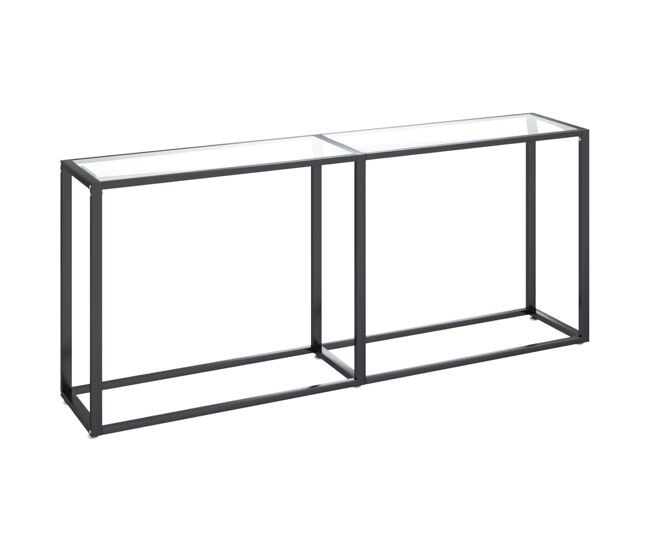 Mesa consola - mesa de entrada transparente 180x35x75,5 cm vidro temperado