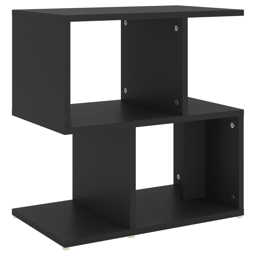 Mesa de cabeceira - mesinha de cabeceira 50x30x51,5 cm derivados de madeira preto
