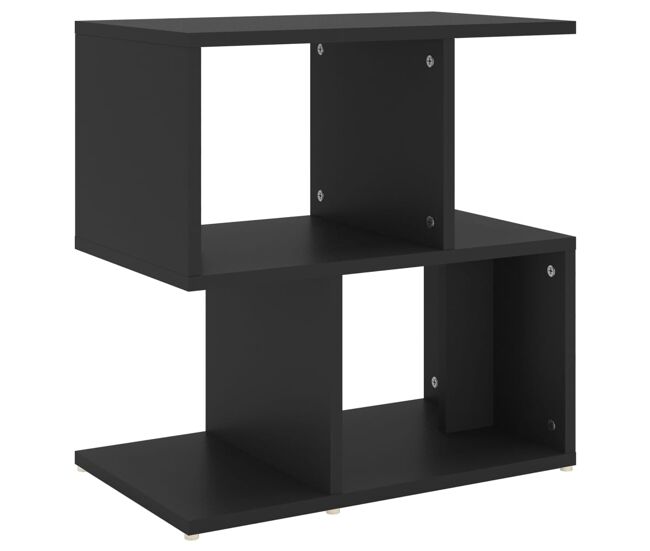 Mesa de cabeceira - mesinha de cabeceira 50x30x51,5 cm derivados de madeira preto