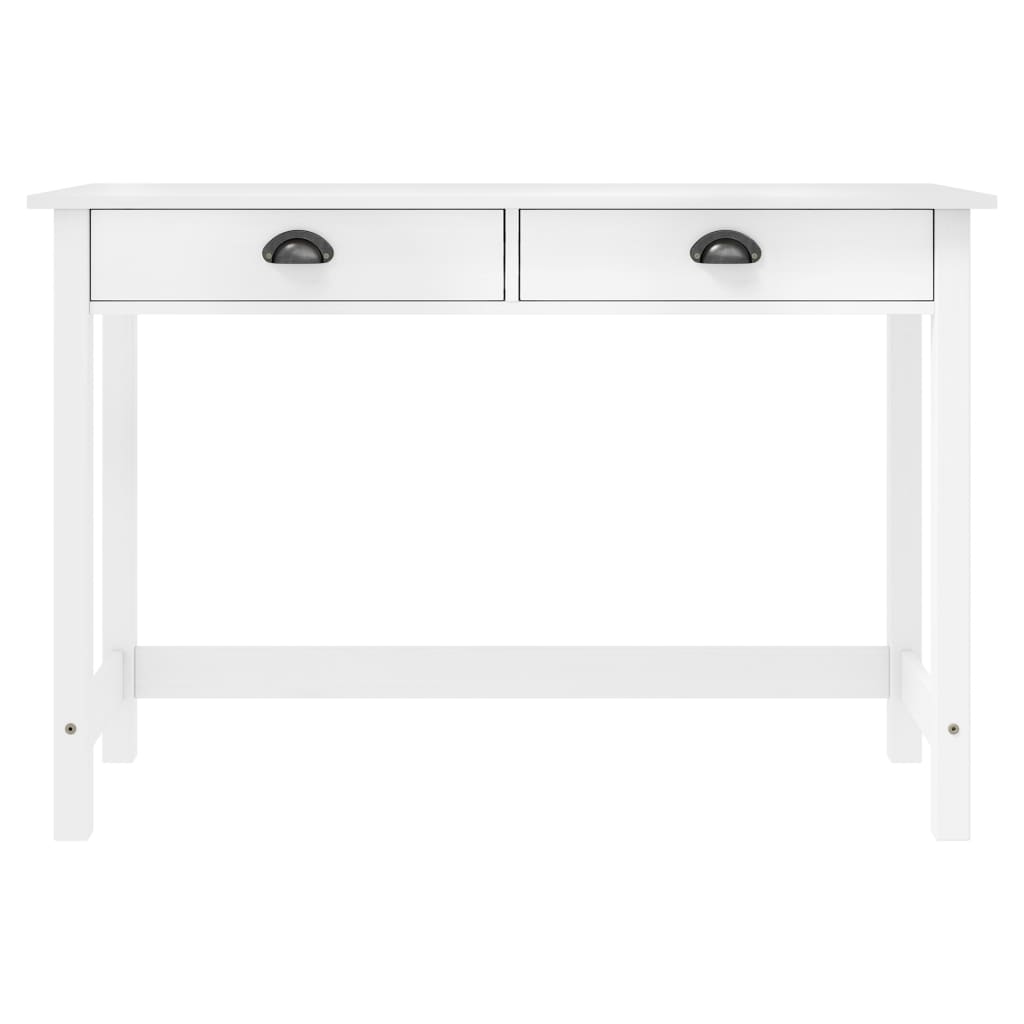 Mesa consola - mesa de entrada hill c/ 2 gavetas 110x45x74 cm pinho maciço