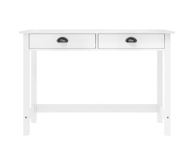 Mesa consola - mesa de entrada hill c/ 2 gavetas 110x45x74 cm pinho maciço