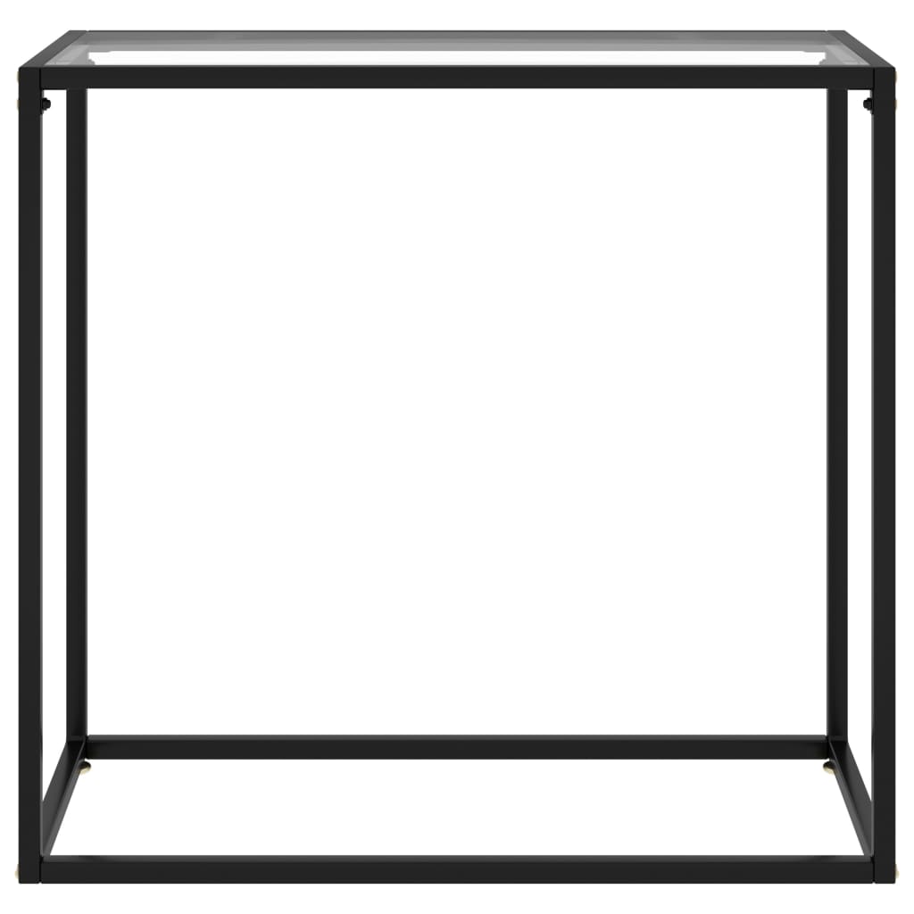 Mesa consola - mesa de entrada 80x35x75 cm vidro temperado transparente