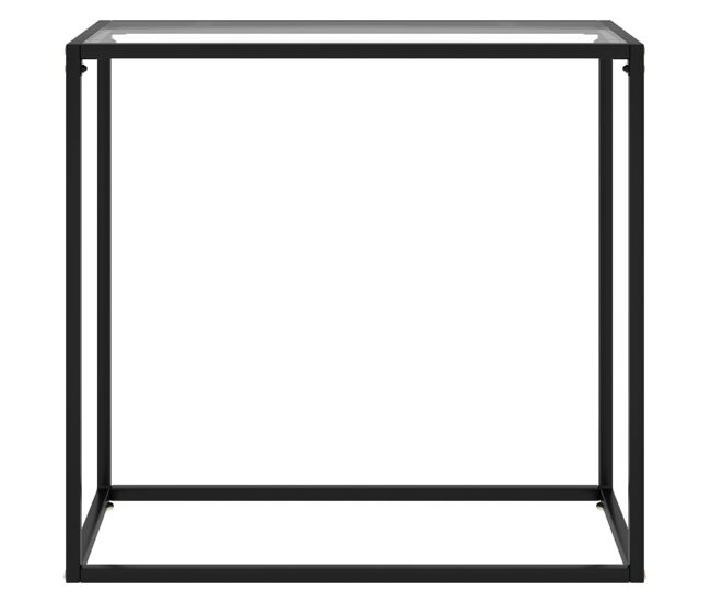 Mesa consola - mesa de entrada 80x35x75 cm vidro temperado transparente