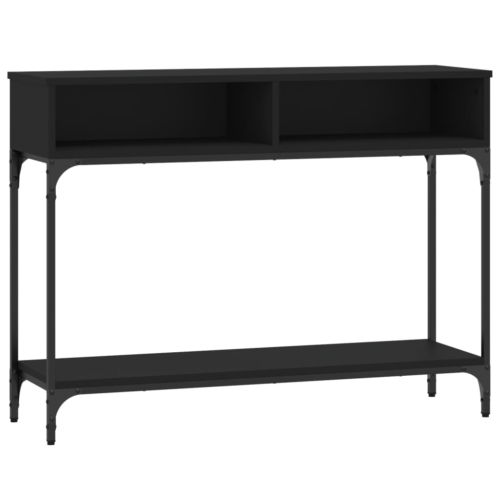 Mesa consola - mesa de entrada 100x30,5x75 cm derivados de madeira preto