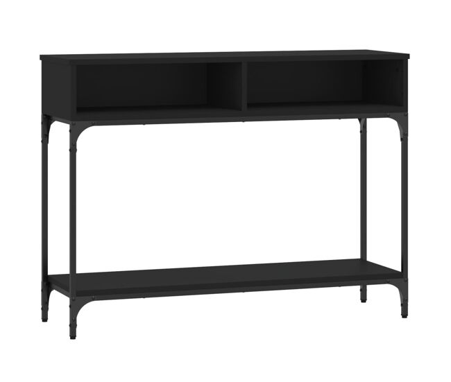Mesa consola - mesa de entrada 100x30,5x75 cm derivados de madeira preto