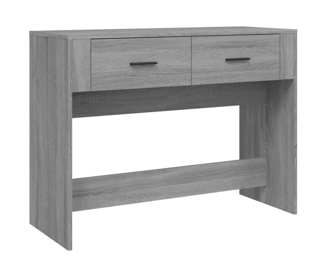 Mesa consola - mesa de entrada 100x39x75 cm derivados de madeira cinzento sonoma