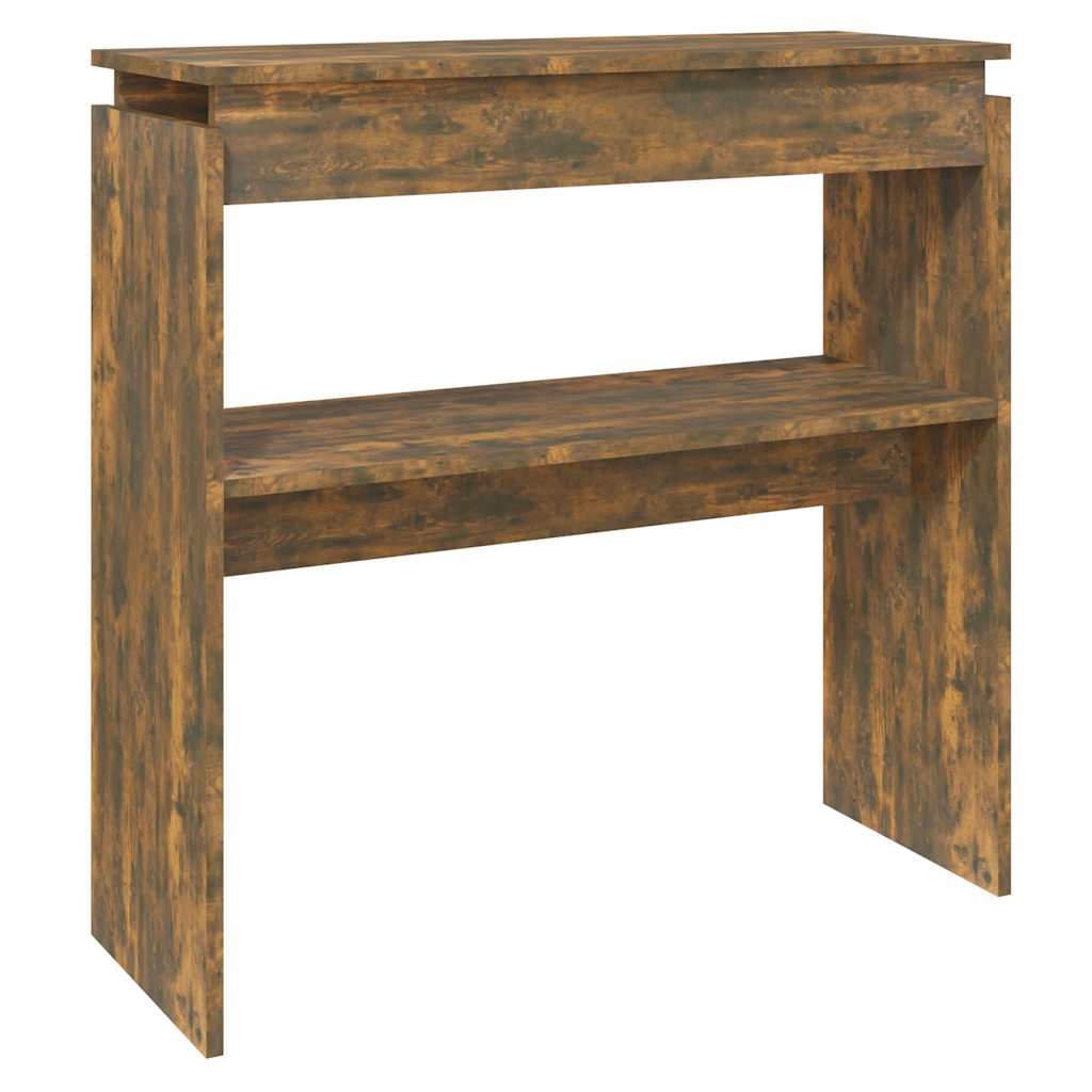 Mesa consola - mesa de entrada 80x30x80 cm derivados de madeira carvalho fumado