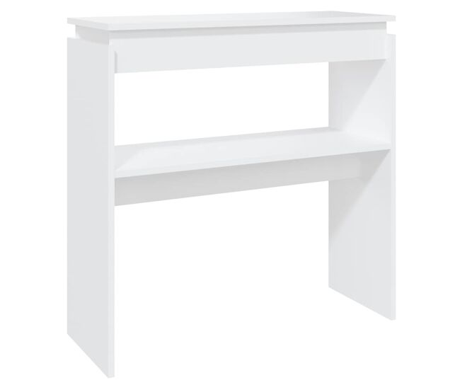 Mesa consola - mesa de entrada 80x30x80 cm derivados de madeira branco