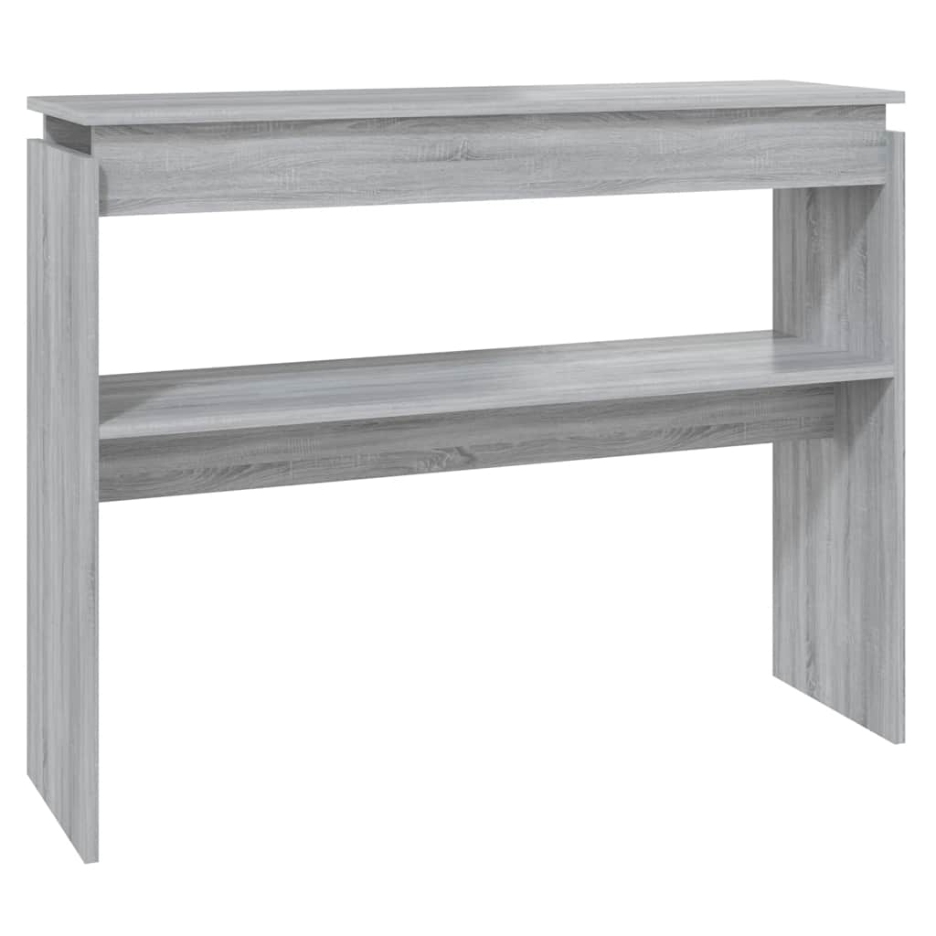 Mesa consola - mesa de entrada 102x30x80 cm derivados de madeira cinzento sonoma