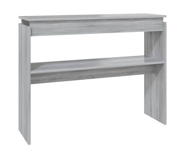 Mesa consola - mesa de entrada 102x30x80 cm derivados de madeira cinzento sonoma