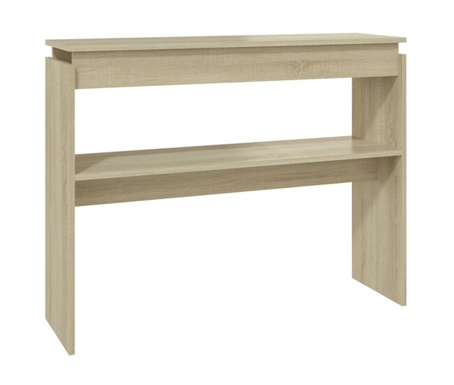Mesa consola - mesa de entrada 102x30x80 cm derivados de madeira carvalho sonoma