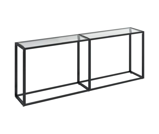 Mesa consola - mesa de entrada 200x35x75,5 cm vidro temperado transparente