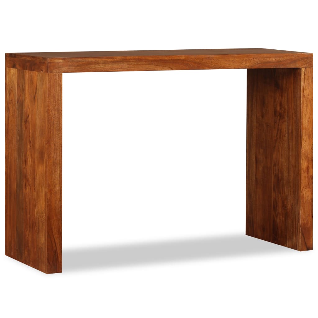 Mesa consola - mesa de entrada madeira maciça c/ acabamento a mel 110x40x76 cm