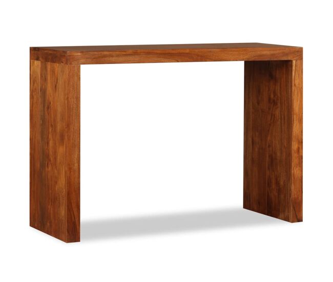 Mesa consola - mesa de entrada madeira maciça c/ acabamento a mel 110x40x76 cm