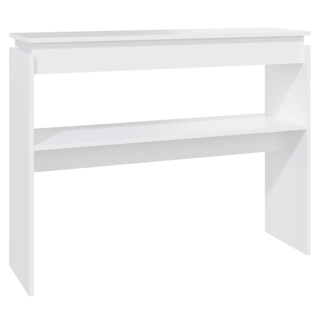 Mesa consola - mesa de entrada 102x30x80 cm derivados de madeira branco