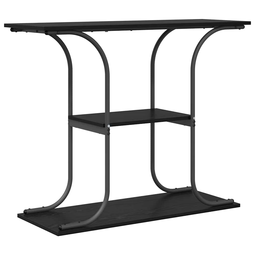 Mesa consola - mesa de entrada carvalho preto 101 x 35 x 80.5 cm madeira processada