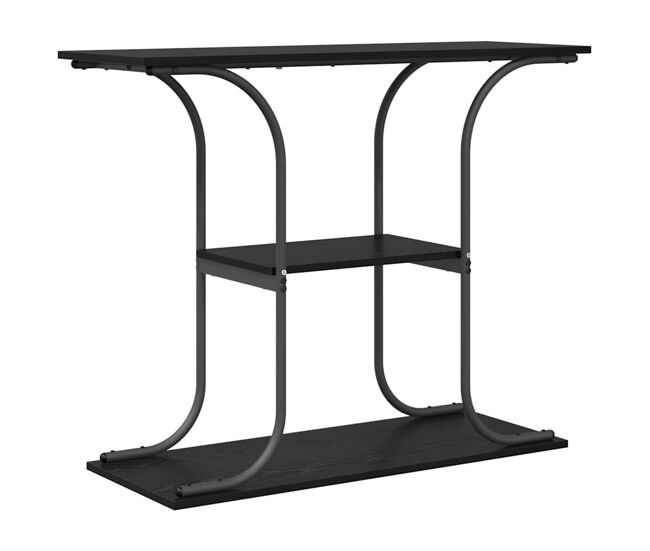 Mesa consola - mesa de entrada carvalho preto 101 x 35 x 80.5 cm madeira processada
