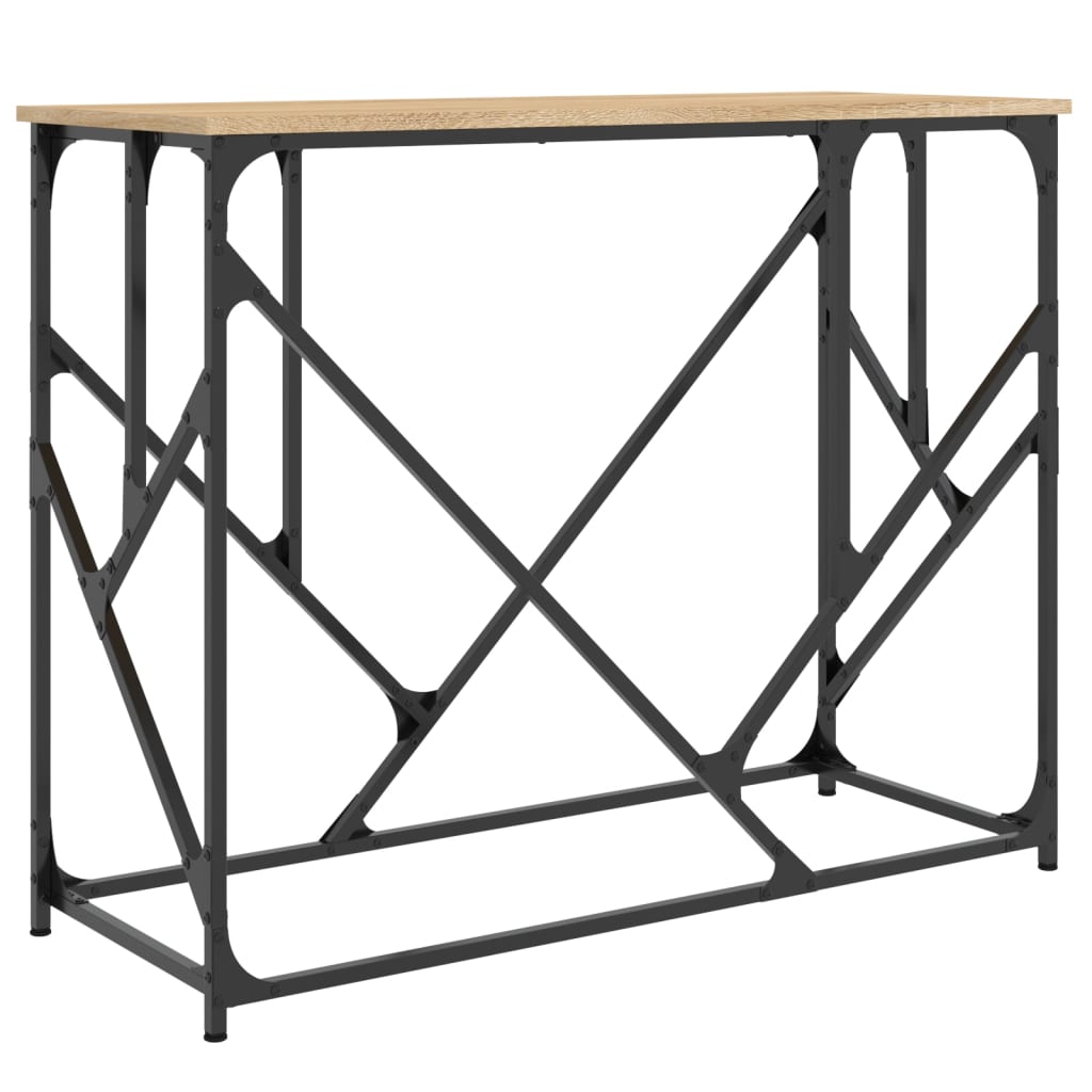 Mesa consola - mesa de entrada 100x40x80 cm derivados de madeira carvalho sonoma
