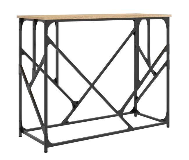 Mesa consola - mesa de entrada 100x40x80 cm derivados de madeira carvalho sonoma