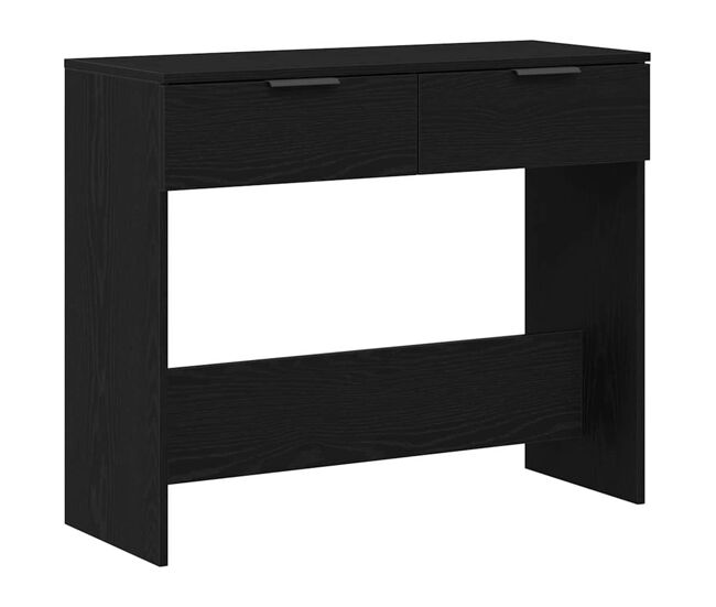 Mesa consola - mesa de entrada carvalho preto 90 x 36 x 75 cm madeira processada