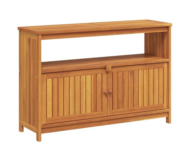 Mesa consola - mesa de entrada para jardim 110x35x75 cm madeira de acácia maciça