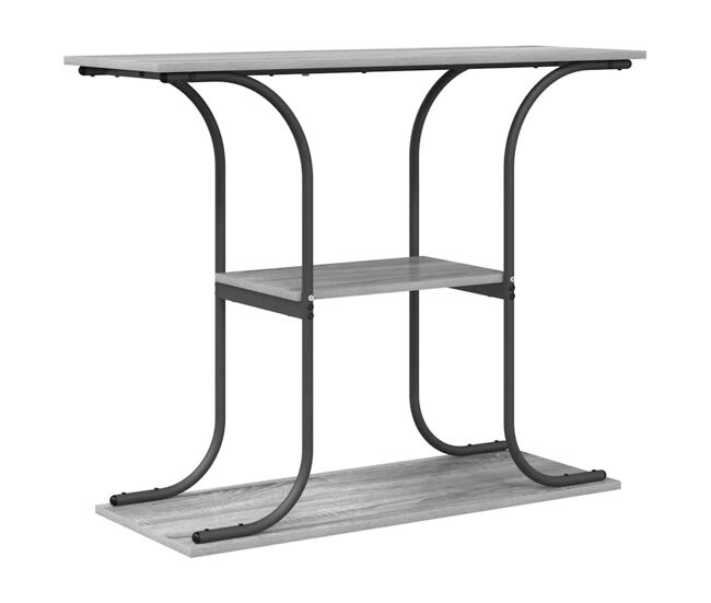 Mesa consola - mesa de entrada sonoma cinzento 101 x 35 x 80.5 cm madeira processada