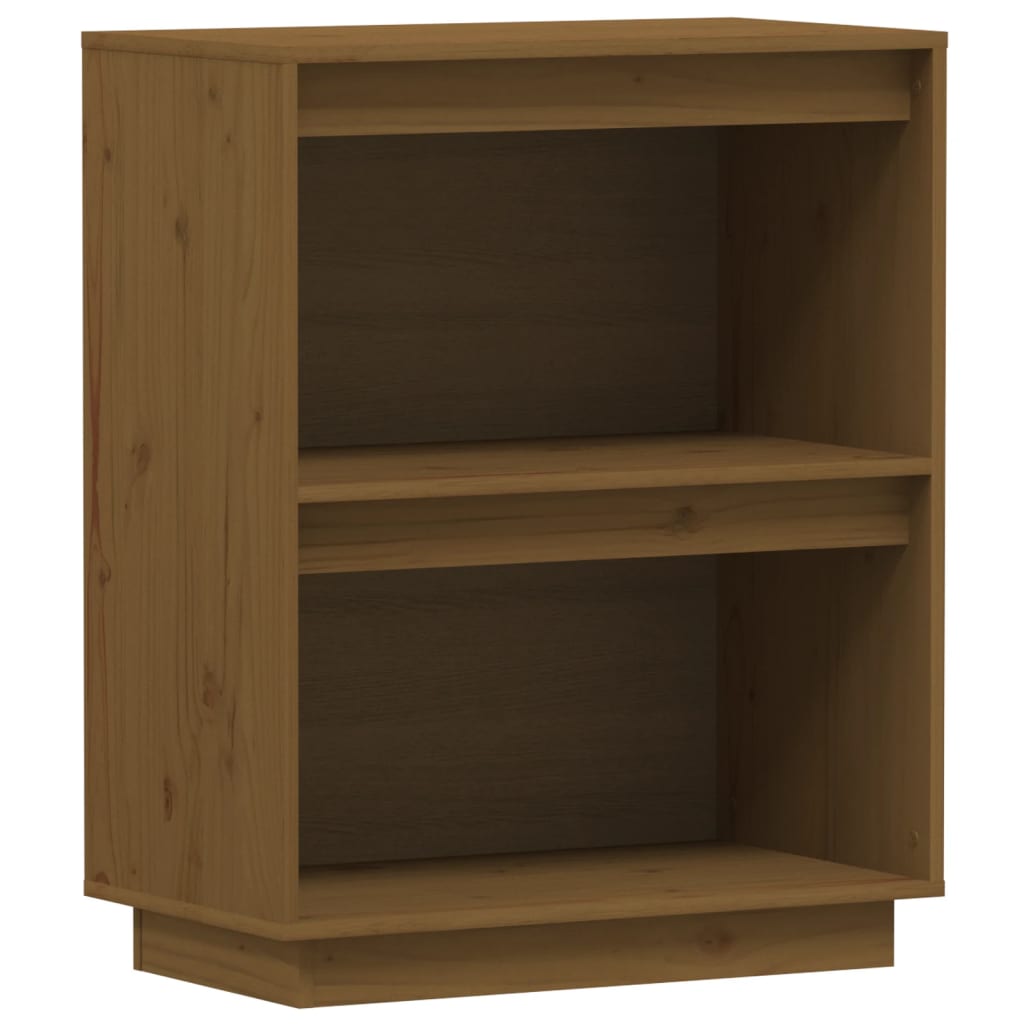Mesa consola - mesa de entrada 60x34x75 cm pinho maciço castanho mel