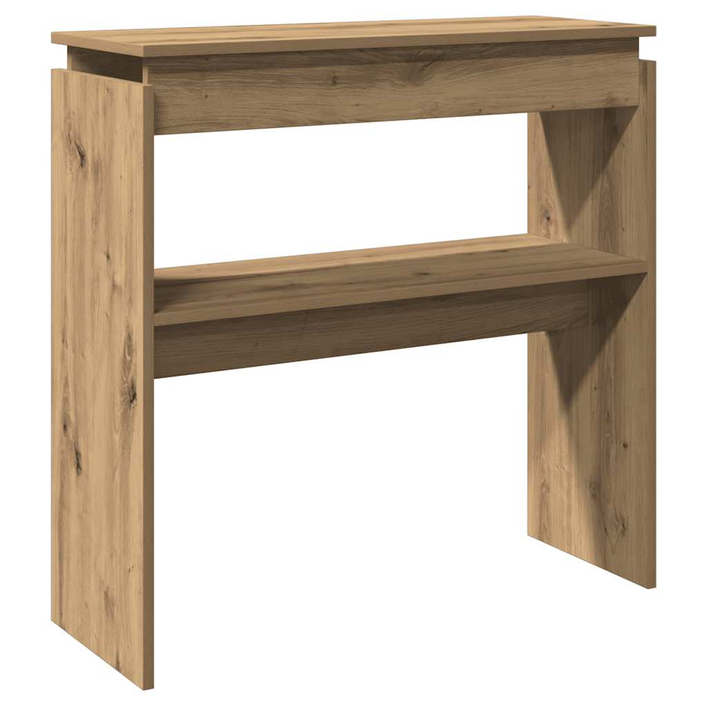 Mesa consola - mesa de entrada 80x30x80 cm derivados madeira carvalho artisiano