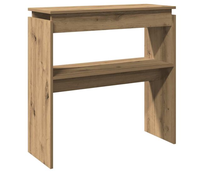 Mesa consola - mesa de entrada 80x30x80 cm derivados madeira carvalho artisiano
