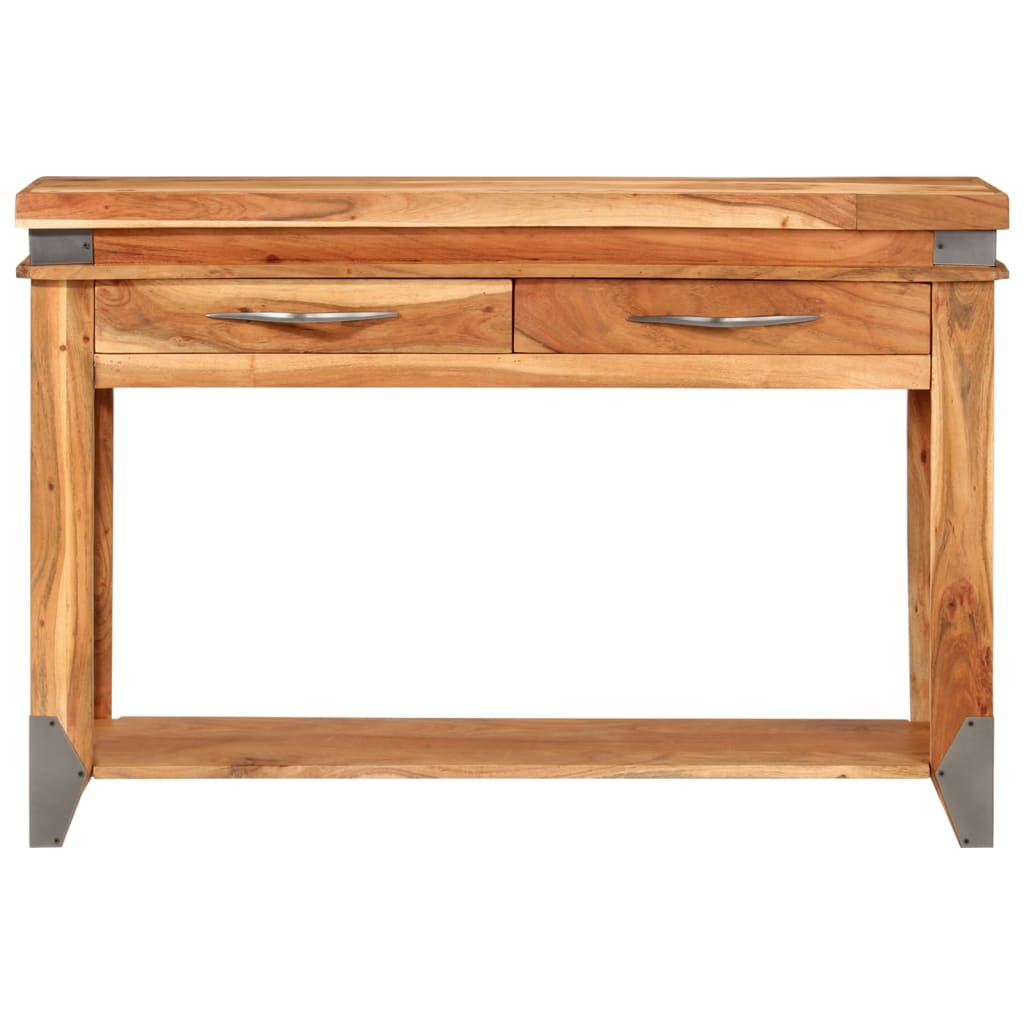 Mesa consola - mesa de entrada 110x34x74 cm madeira de acácia maciça